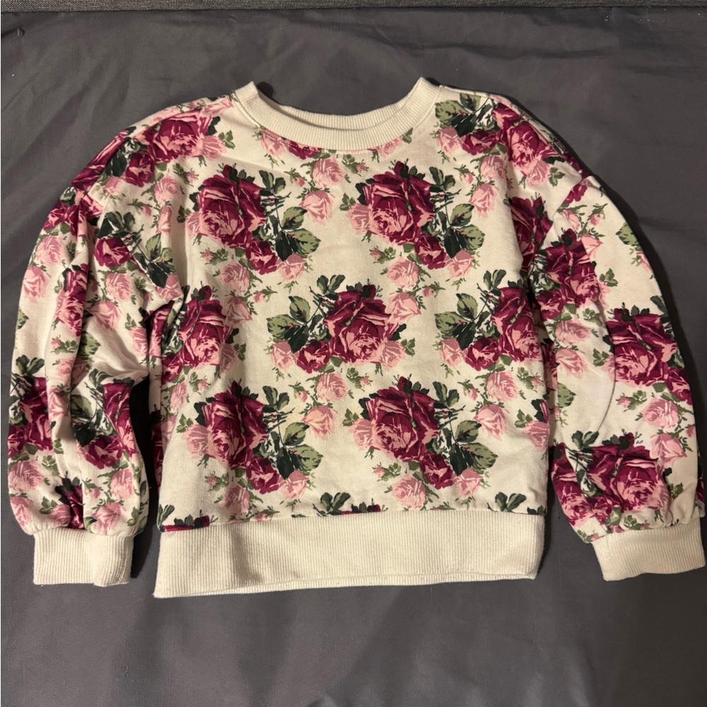 Janie and Jack floral sweatshirt